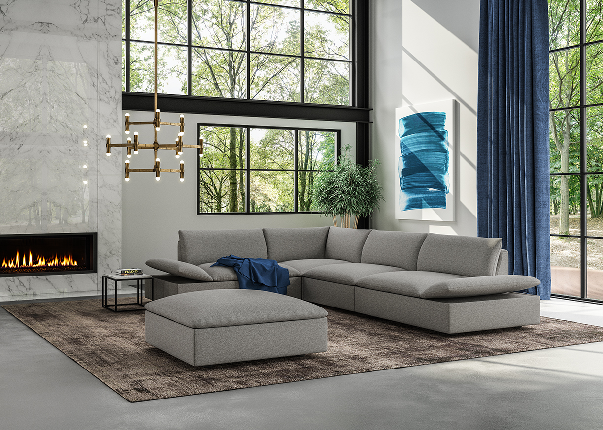American Leather Versa sectional — Haptor Barrett Los Angeles